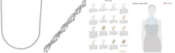 Italian Gold 18" Perfectina Chain Necklace (1-1/3mm) in 14k White Gold